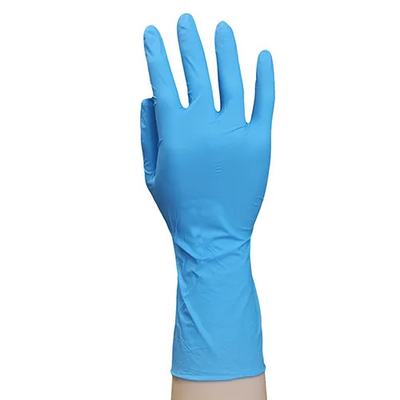 12 pouces de gant jetable de nitriles de nitriles de gants bleus imperméables médicaux d'examen