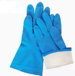 Nitriles résistants de Mil Household Task Gloves Blue des gants 15 de dissolvant de nitriles de cuisine