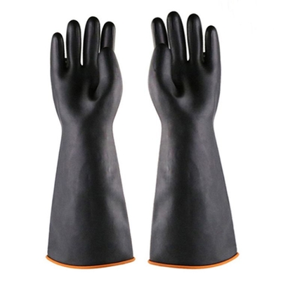 Les gants en caoutchouc résistants de main d'épaississement 45CM se sont assemblés les gants en caoutchouc extra-longs