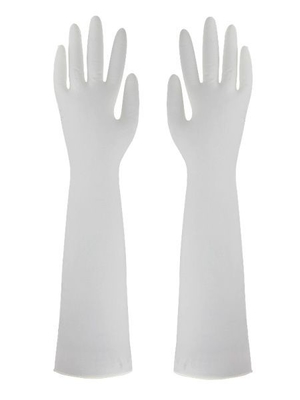 Longueur jetable de manchette de ménage de nitriles des gants prolongés 400mm d'examen