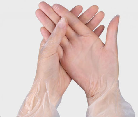 Gants en vinyle jetables M4.0-5.5g Confortable, adapté, durable, protégé, adapté à l'industrie médicale