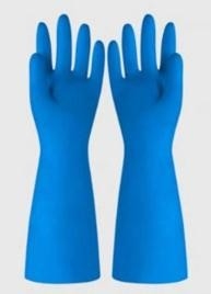 Gants industriels 15 résistants dissolvants Mil Blue Household Task Use de nitriles de 33CM
