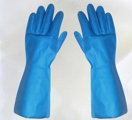 Gant bleu imperméable XL 18 Mil Chemical Resistant Gloves Nitrile de nitriles