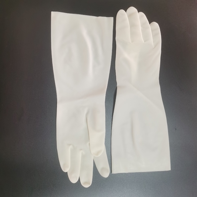 Gant blanc de nitriles de cuisine de vaisselle de ménage imperméable des gants 38cm