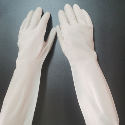 Les gants de vaisselle de nitriles de résistance dissolvante font du jardinage la tâche 38cm
