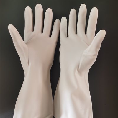Unflock rayant le lavage de nitriles vers le haut des gants 32CM 15 Mil Chemical Resistant Gloves Nitrile