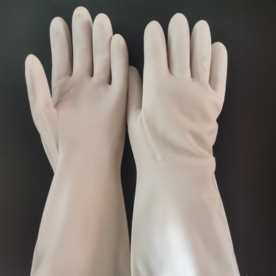 Gants de lavage de vaisselle à nitrile résistant au frottement 32 cm pour un lavage rapide et facile
