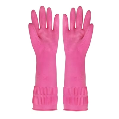 latex de nettoyage de la fuite 38CM de gants de la cuisine 100G/Pair l'anti a rayé des gants