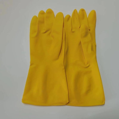 Gant industriel acide de latex du gant 32CM de ménage de latex de résistance d'épaississement