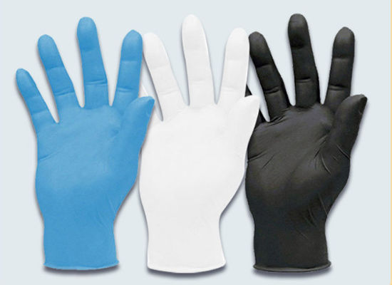 Gants résistants à l'huile sans poudre offrant une durabilité supérieure, options personnalisées OEM adaptées aux applications industrielles