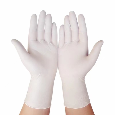 les gants de nitriles d'hôpital de 20cm 24cm imperméabilisent l'examen de Meciacal jetable