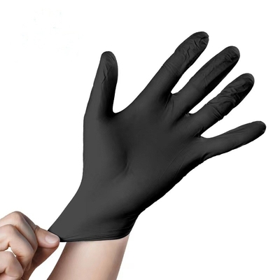 Pouces industriels de nitriles de gant jetable noir de nitriles 9 de gants stériles d'examen