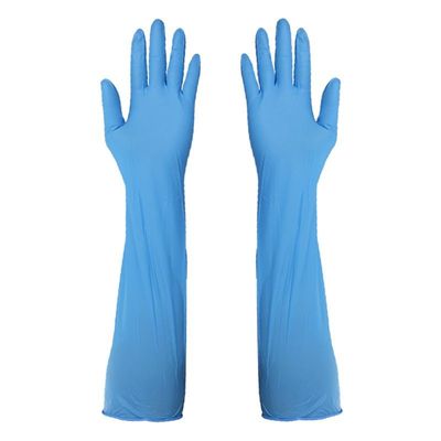 50 sacs Gants jetables en nitrile d'épaisseur de 4 à 6 millilitres Gants de protection certifiés CE pour les industries médicales et les laboratoires