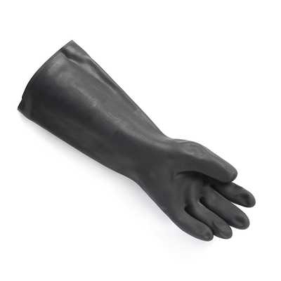 25 gants en caoutchouc du néoprène de résistance de larme de Mil Chemical Neoprene Gloves 330mm