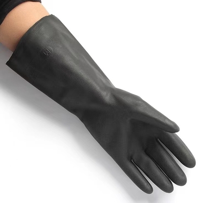Les gants chimiques du néoprène résistant 13 pouces de néoprène industriel ont coupé les gants résistants