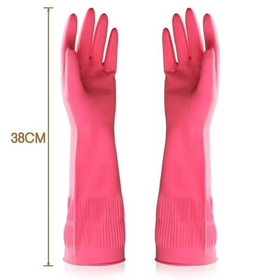 100 g par paire épaisseur des doigts manchette extra longue gants en latex résistant à l'eau fort petit moyen grand x grand gants de sécurité
