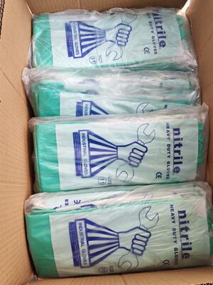 Gants à nitrile certifiés CE de chimiothérapie verte Gants ambidextres testés adaptés aux soins de santé et aux tâches industrielles