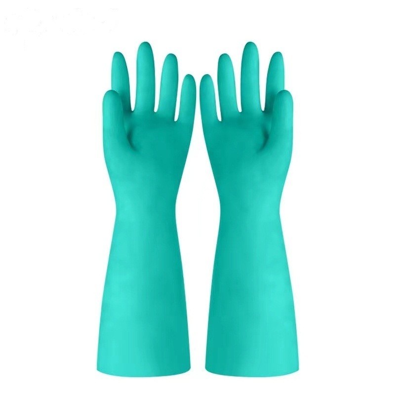 Gants de nitrile vert homologués CE pour vous protéger et protéger l'environnement