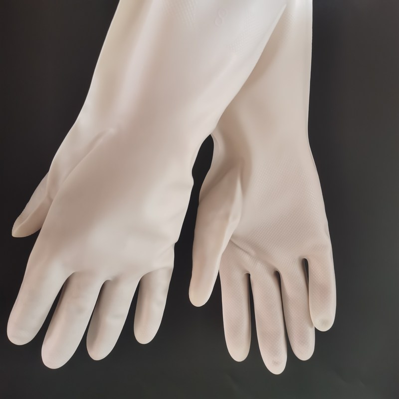 Gant ménager imperméable aux propriétés résistantes aux produits chimiques et doublure floquée, parfait pour diverses tâches de nettoyage