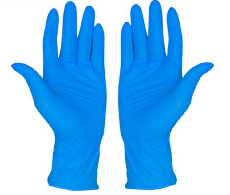 X Large gants jetables en nitrile résistants à l'huile, conformes aux exigences de la norme de sécurité EN455, adaptés aux applications chimiques industrielles