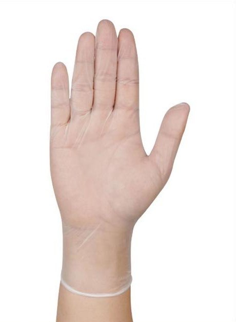 Conserver à froid Gants jetables en vinyle offrant une excellente adhérence texturée pour la préparation et le nettoyage des aliments médicaux